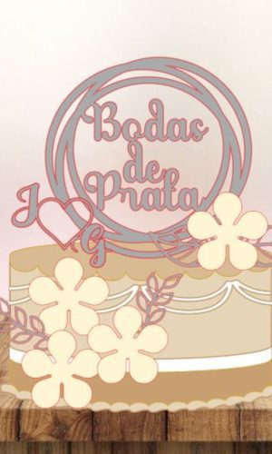 Arquivo Corte - Topo Bodas de Prata-cod-798