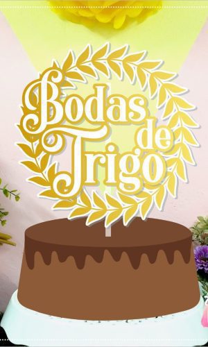 Arquivo Corte -Topo bodas de trigo 3 anos-STUDIO