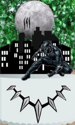 Arquivo Corte Topo Bolo Pantera Negra