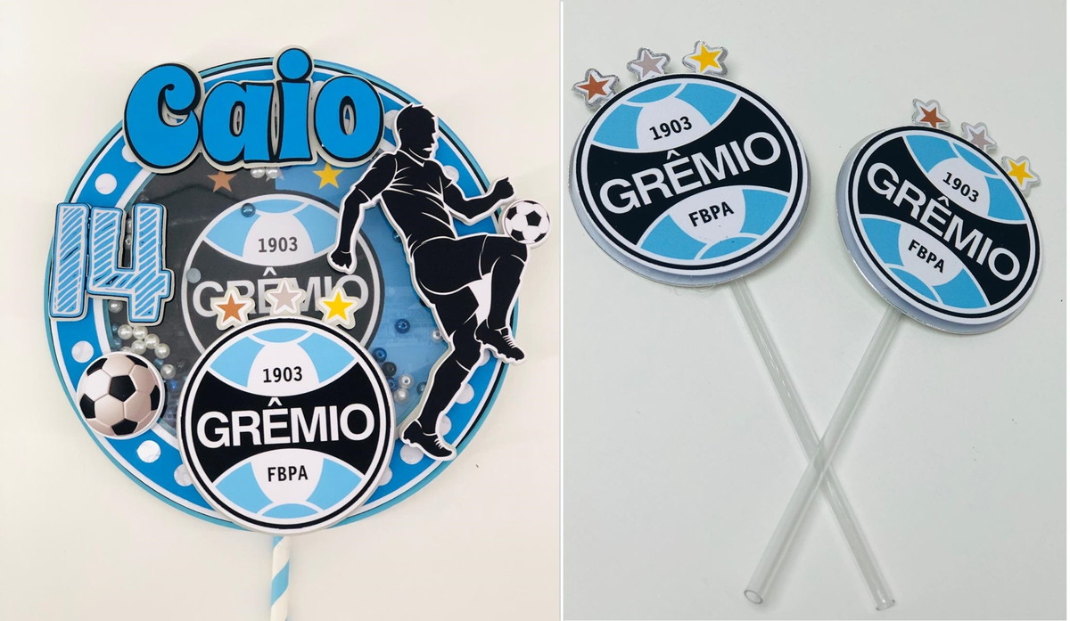 Arquivo Corte Topo Bolo Shaker Docinhos Gremio Futebol