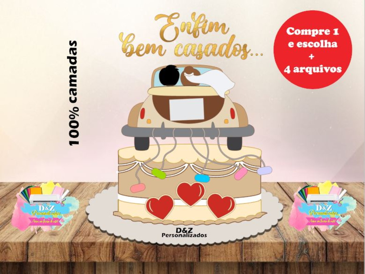 Arquivo Corte - Topo Casamento 2-cod.1056