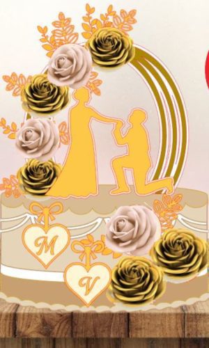 Arquivo Corte - Topo Casamento -cod-729