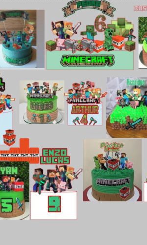 Arquivo Corte - Topo Combo Minecraft-studio