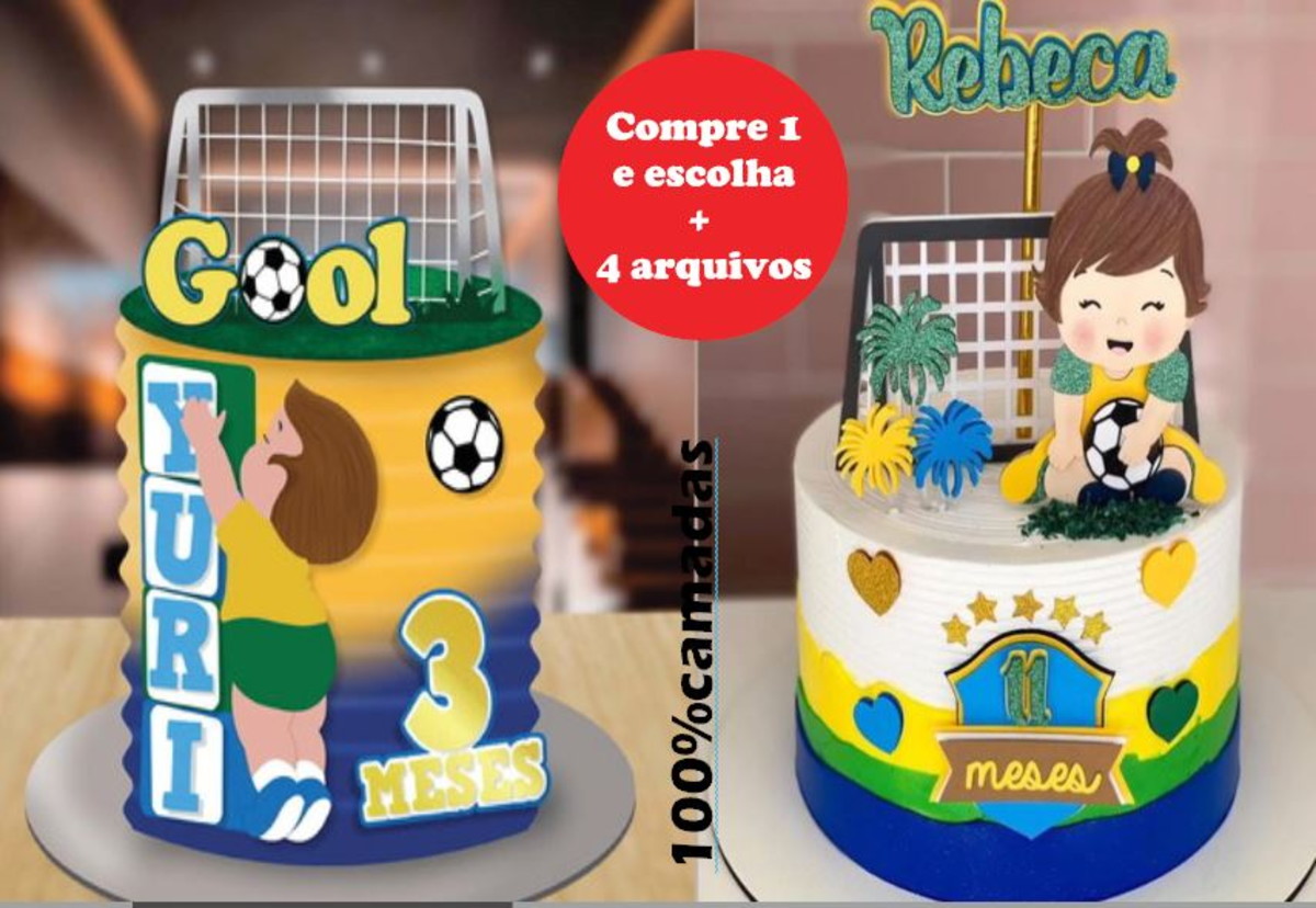 Arquivo Corte - Topo Copa Brasil Menino e Menina-cod-914 - Imagem 2