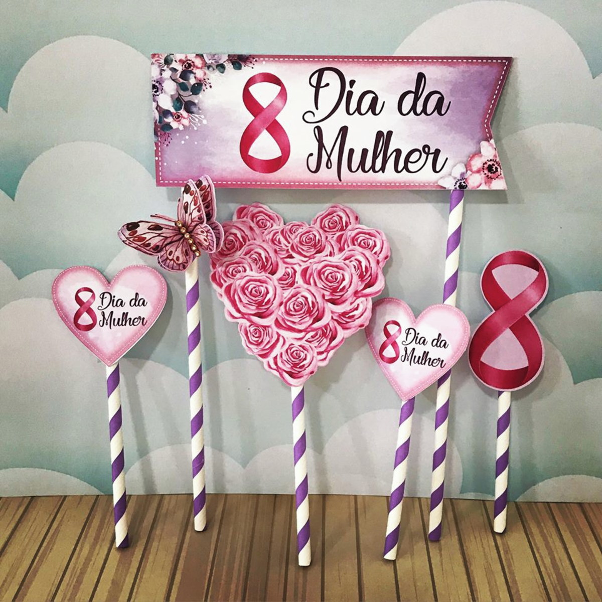 ARQUIVO CORTE TOPO DE BOLO DIA DAS MULHERES
