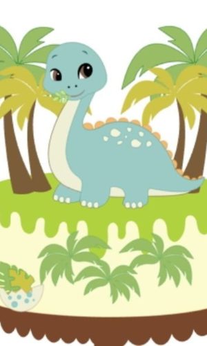 Arquivo corte Topo de Bolo Dinossauro CAMADAS STUDIO, #2038