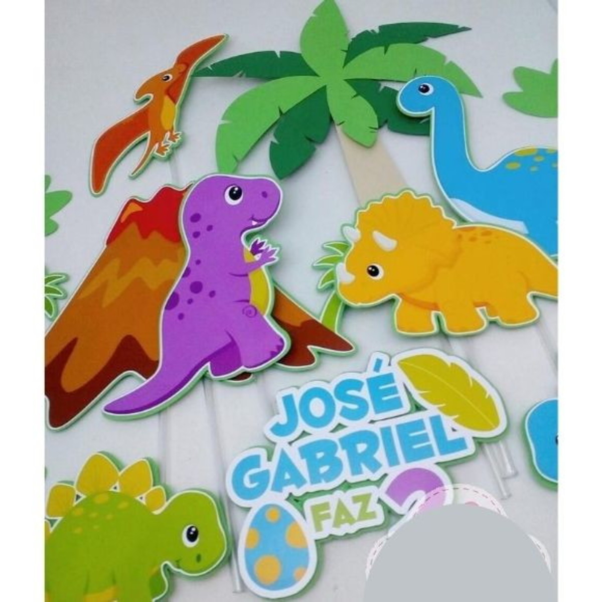 Arquivo corte Topo de Bolo Dinossauro STUDIO, #1025