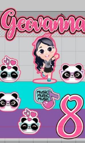 Arquivo Topo de Bolo Luluca Panda + 4 Arquivos a Sua Escolh