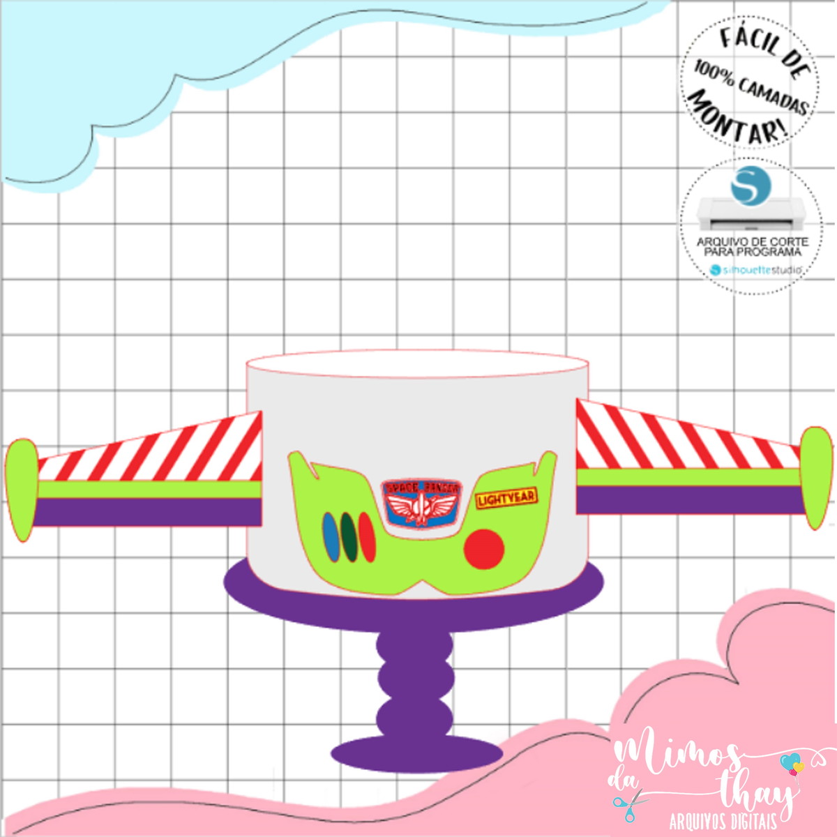Arquivo Corte: Topo de Bolo Toy Story Cute 006