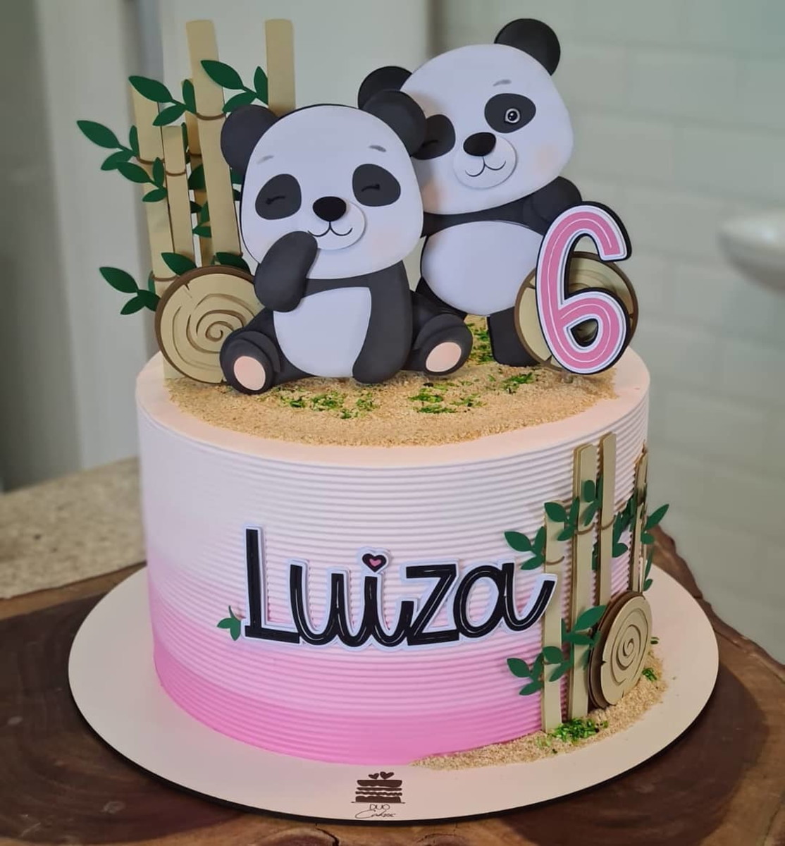 Arquivo Corte: Topo de Bolo Urso Panda 002