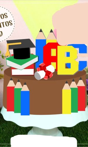Arquivo Corte - Topo Formatura Abc 3d-studio