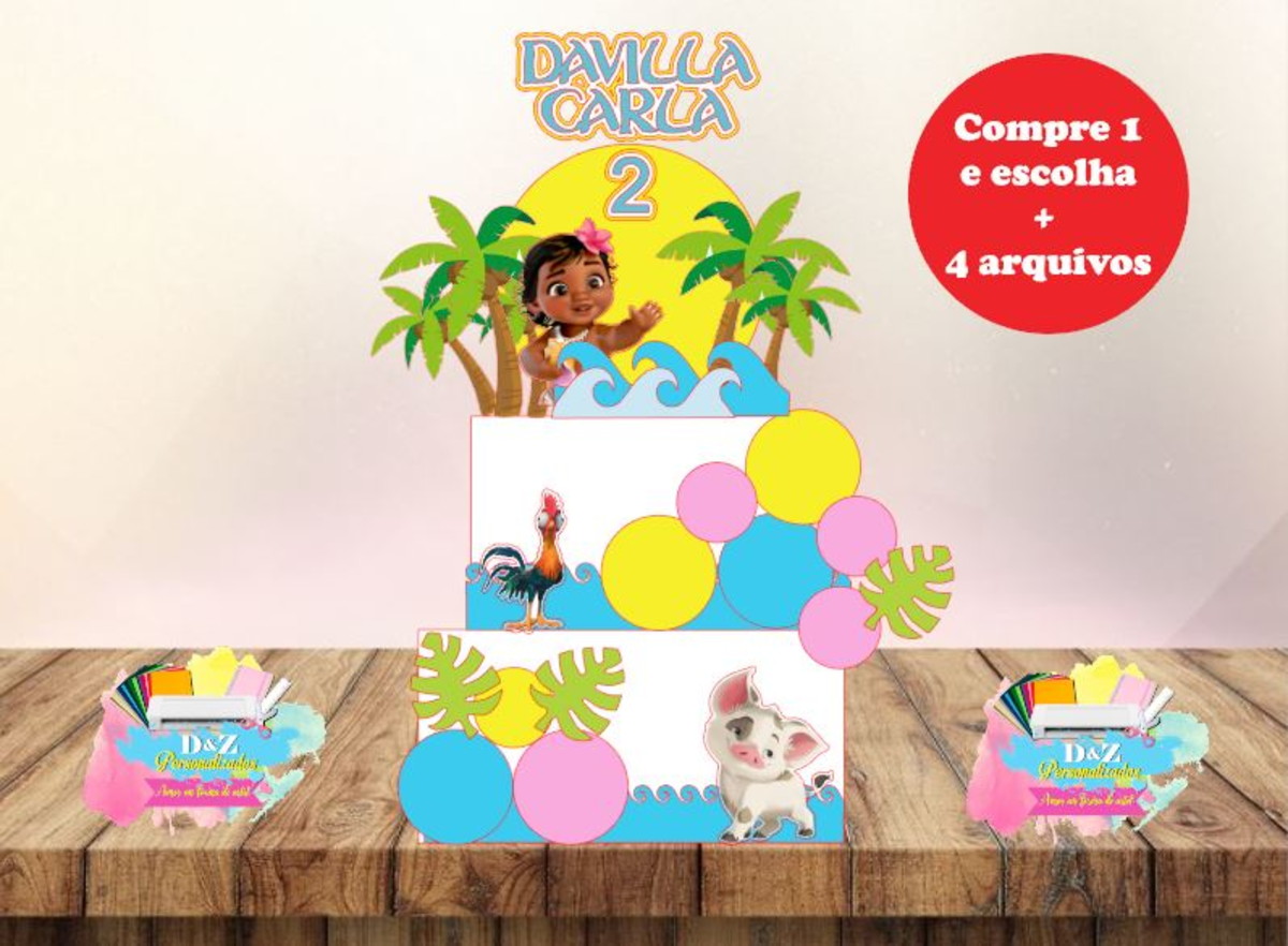 Arquivo Corte - Topo Moana Baby 2-cod-431 - Imagem 2