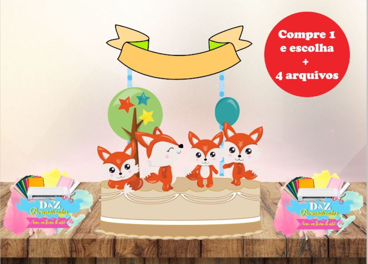 Arquivo Corte - Topo Raposinha 1 -cod-468