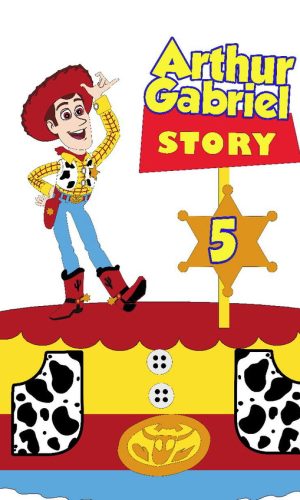 Kit com 5 arquivos de corte 04-TOY STORY TOPO EM CAMADAS