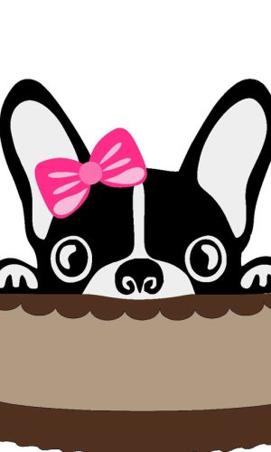 Kit com 5 arquivos de corte 06-CACHORRO TOPO DE BOLO CAMADAS