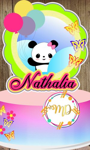 Kit com 5 arquivos de corte 07-PANDA TOPO DE BOLO CAMADAS