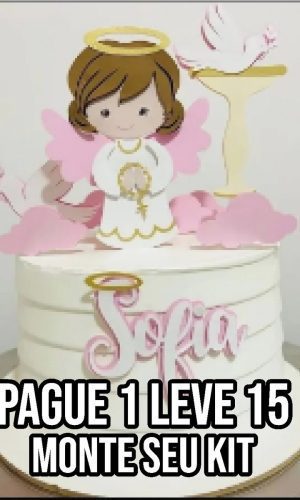Arquivo De Corte Topo De Bolo Batizado Menina 1 Studio+14