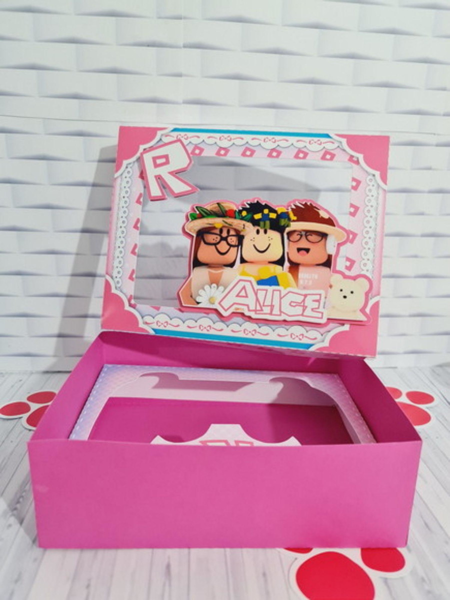 Arquivo de Corte Caixa Controle Páscoa Roblox Menina Studio
