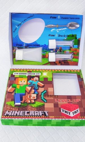 Arquivo de Corte Caixa Mini Confeiteiro Minecraft Studio