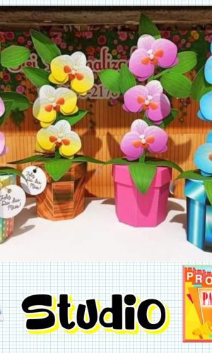 Arquivo de Corte Caixa Orquídea Studio