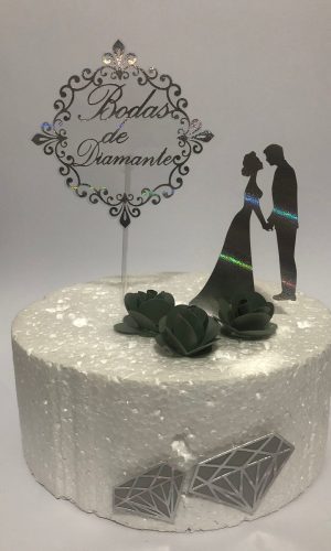 Arquivo de corte camadas bodas de diamante