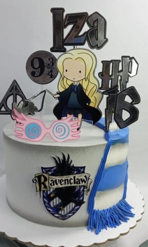 Arquivo de Corte de Topo de Bolo Luna Ravenclaw #609