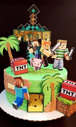 Arquivo de Corte de Topo de Bolo Minecraft #644