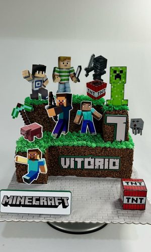 Arquivo de Corte de Topo de Bolo Minecraft #940