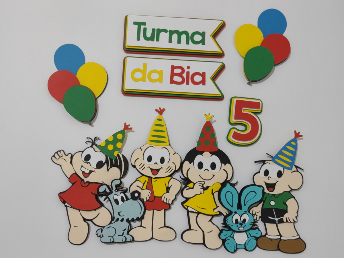 Arquivo De Corte Em Camadas Topo Bolo Turma Da Mônica - Imagem 2