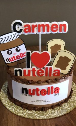 Arquivo de Corte em Camadas Topo de Bolo Nutella2