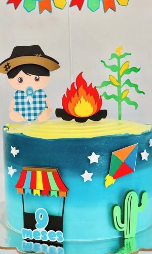 Arquivo De Corte - Festa Junina Menino - Topo De Bolo