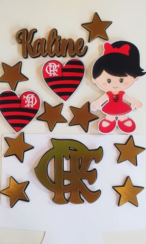 Arquivo De corte Flamengo menina modelo Kaline+brinde