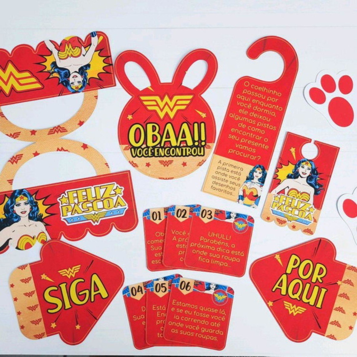 Arquivo de Corte Kit Caça aos Ovos Mulher Maravil Studio pdf