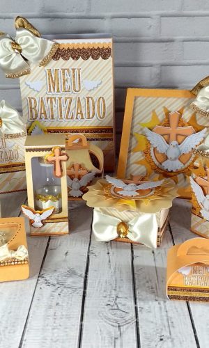 Arquivo de Corte Kit de Batizado de Anjinho Pomba Cruz