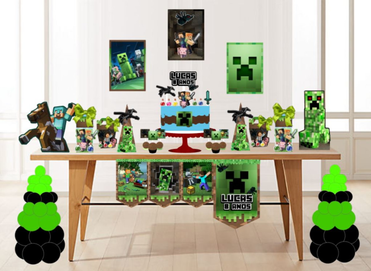 Arquivo de corte Minecraft Studio e PDF