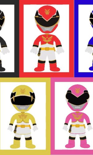Artes Digitais para quadrinhos A4 Power Rangers
