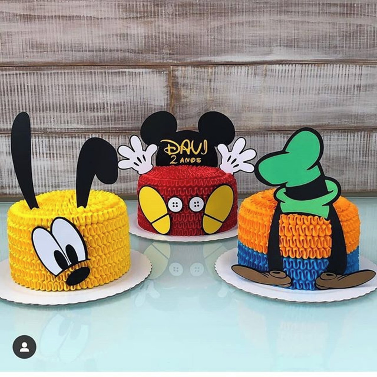 Arquivo de Corte - Topo de Bolo Camadas Mickey