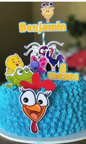 Arquivo de Corte -topo de Bolo Galinha Pintadinha 2