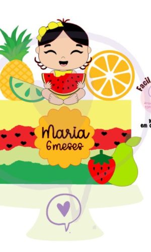 Arquivo de Corte Topo Baby Magali Frutas 1
