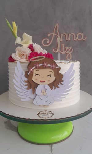 Arquivo de Corte Topo Batizado Anjinha Camadas