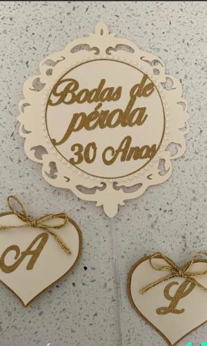 Arquivo de corte topo Bodas de pérolas