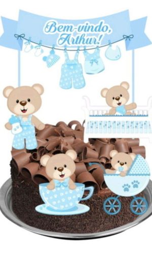 Arquivo De Corte Topo Bolo Cha De Bebe Menino (#1505)