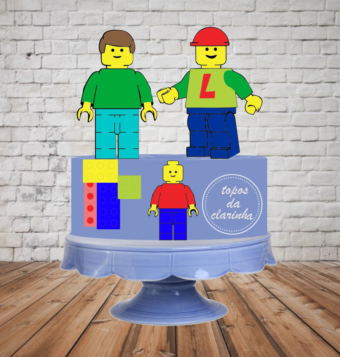 Arquivo de Corte Topo Bolo Lego Camada