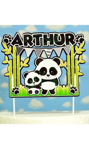 Arquivo De Corte Topo Bolo Panda Menino