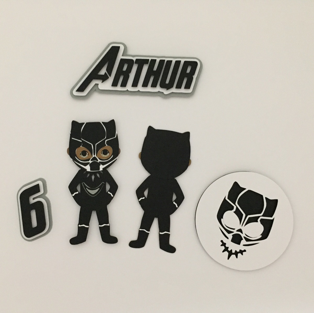 Arquivo de corte topo bolo pantera negra - Imagem 2