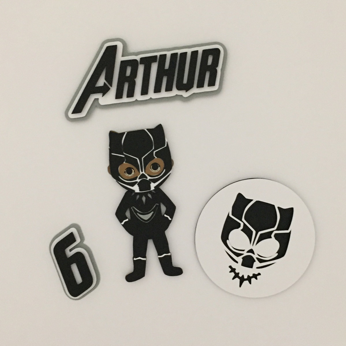 Arquivo de corte topo bolo pantera negra