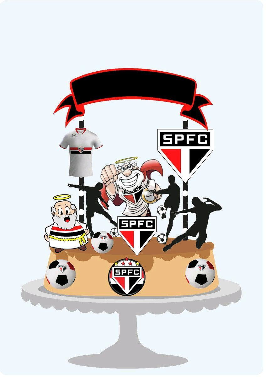 ARQUIVO DE CORTE TOPO BOLO TIME SÃO PAULO FUTEBOL (#1507)