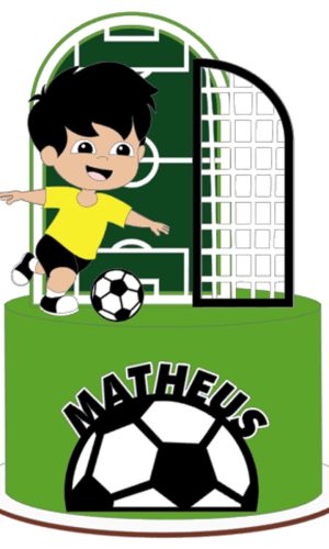 Arquivo de Corte: Topo Brasil Copa Futebol Menino 017