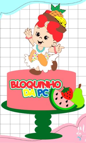 Arquivo de Corte: Topo Carnaval Carmem Miranda Baby 051