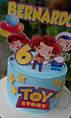 Arquivo de Corte Topo de Bolo Aquarelado Toy Story Cute